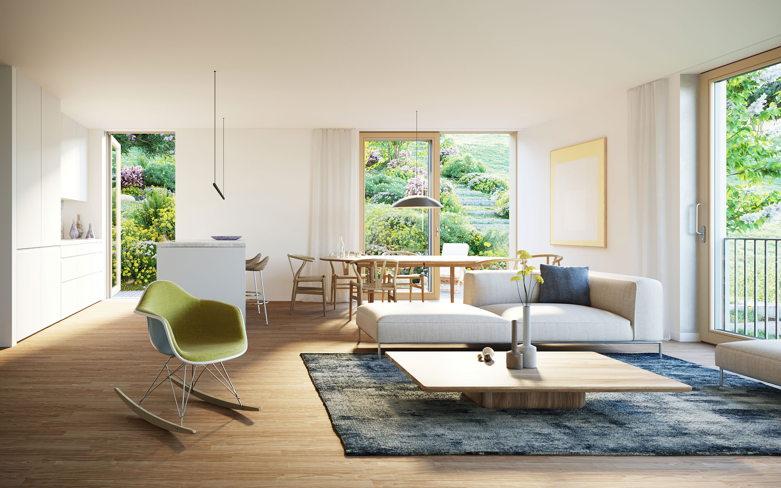 Immobilien Vermarktung Visualisierung - Erste Obergeschoss