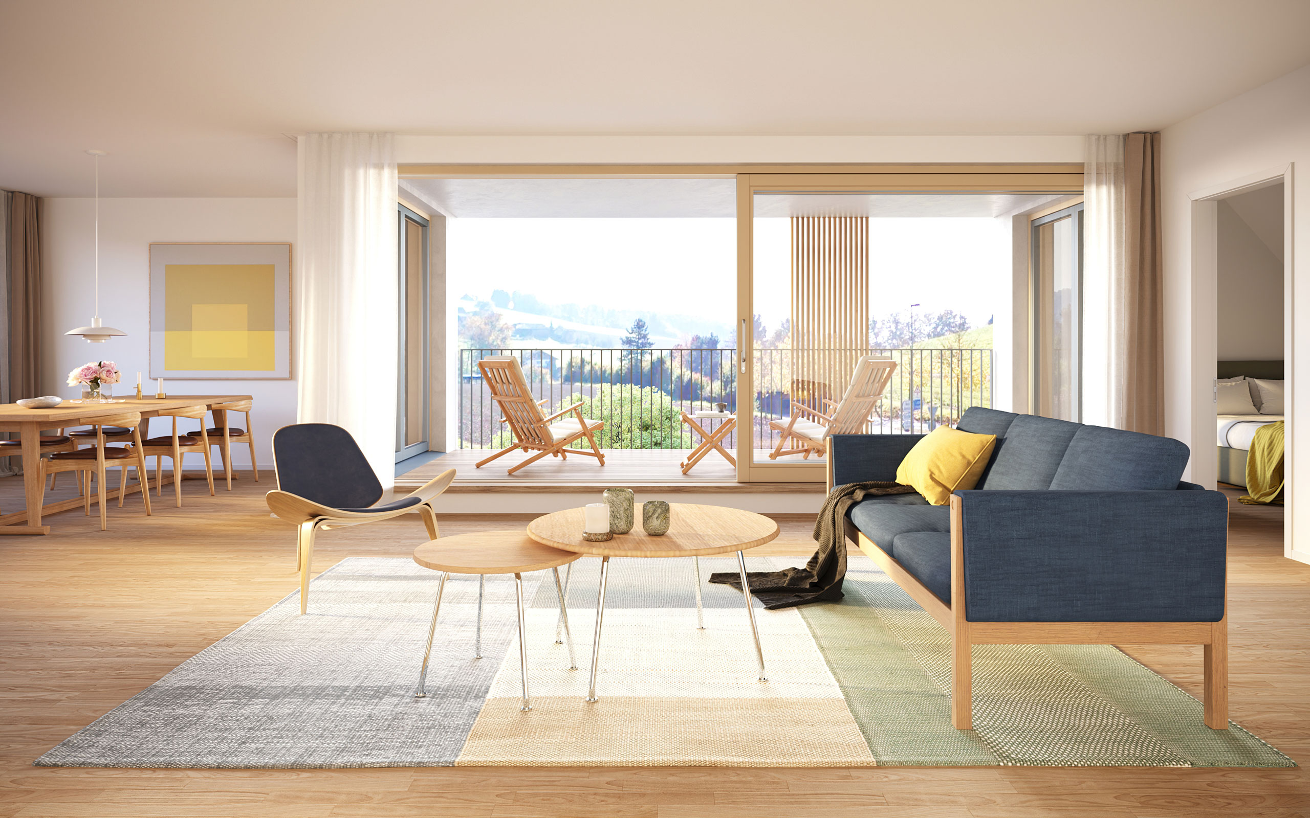 Immobilien Vermarktung Visualisierung - Zweite Obergeschoss